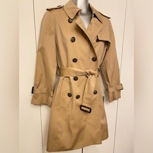 Givenchy belted double-breasted Mid length tan trench coat